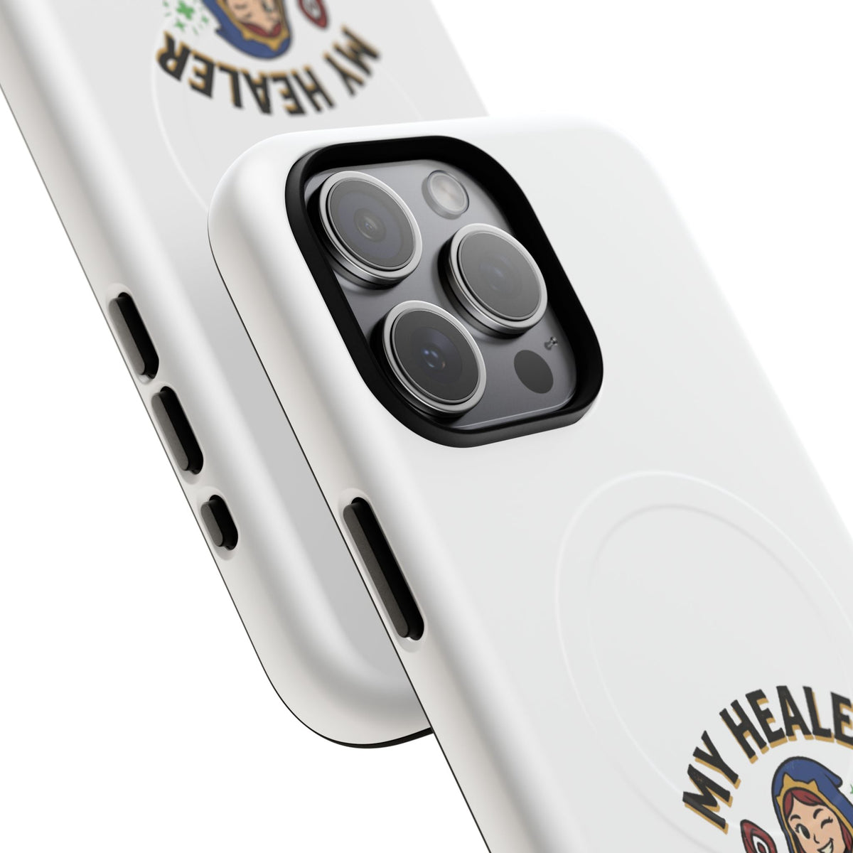 Phone Case — “My Healer Is My Wife” Cute RPG Healer Design, Tough Magnetic Protective Case