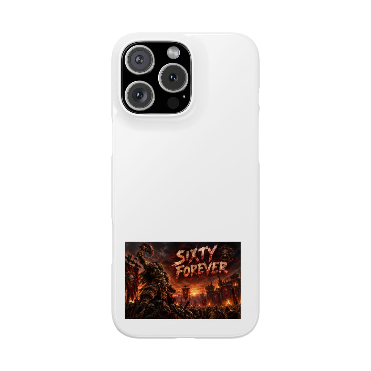 Slim Phone Case — "Sixty Forever" Apocalyptic Artwork