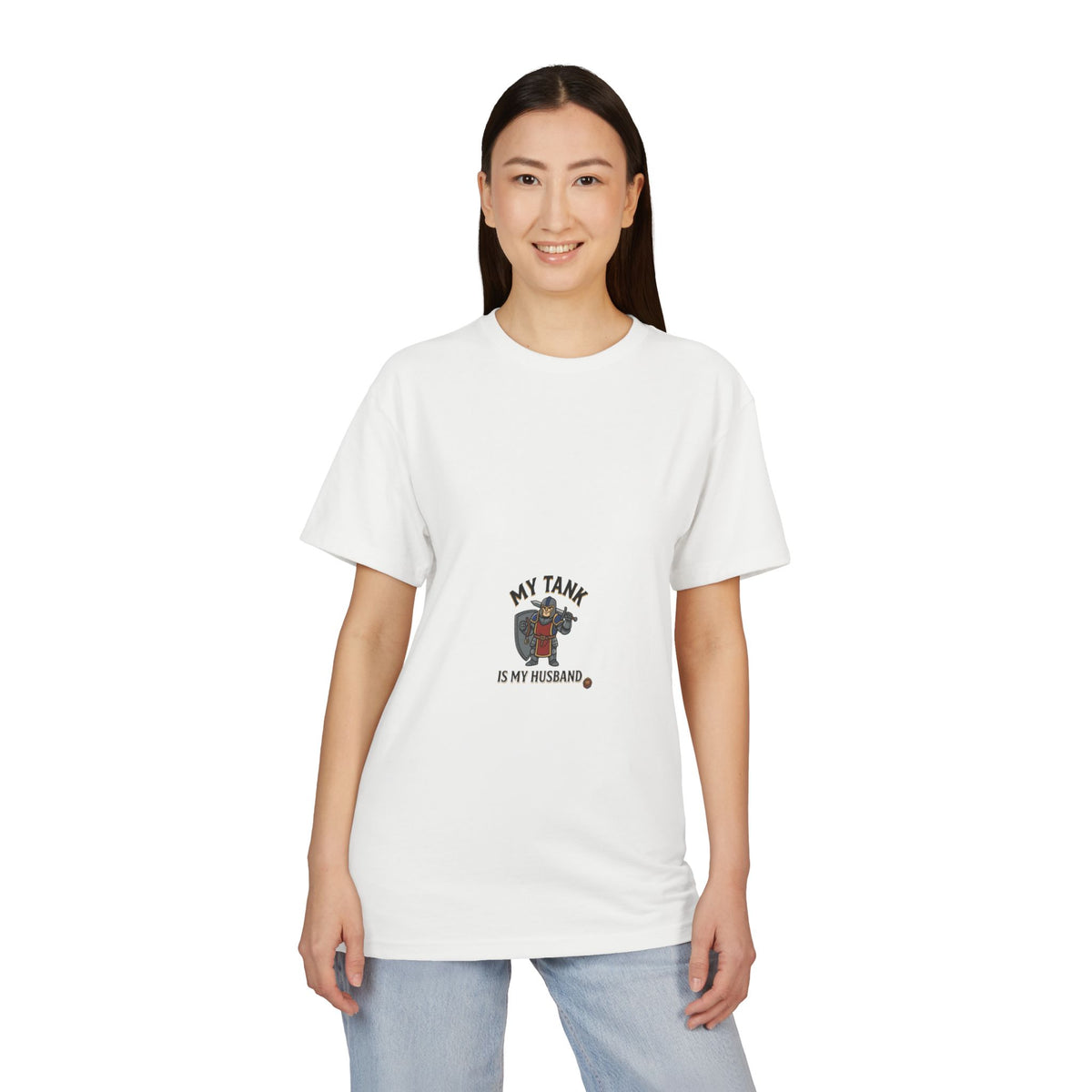 T-Shirt — "My Tank Is My Husband" Cute Military Tank Graphic Tee