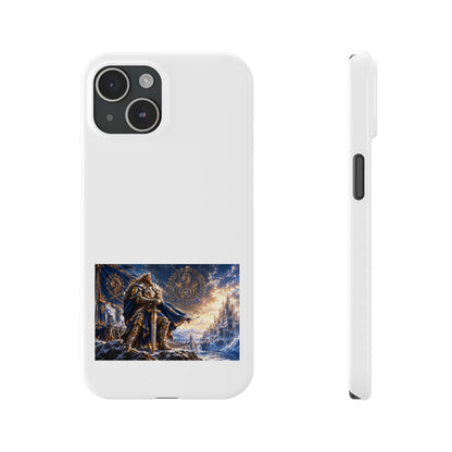 Viking Warrior Slim Phone Case — Norse Saga Art