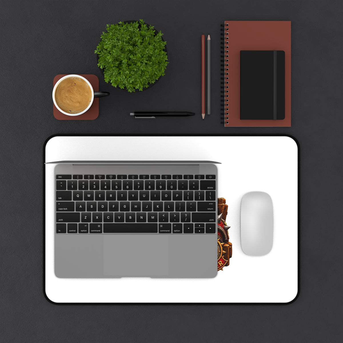 Gaming Orc Desk Mat — "Work Sucks, Let's Raid!" 60+ Gamer Gift