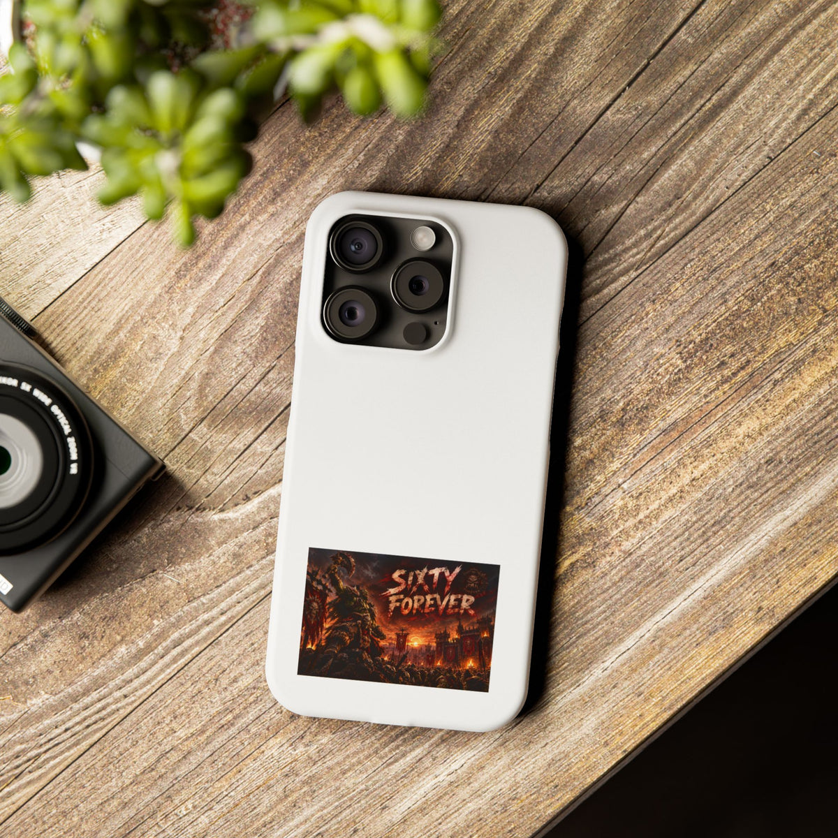 Slim Phone Case — "Sixty Forever" Apocalyptic Artwork