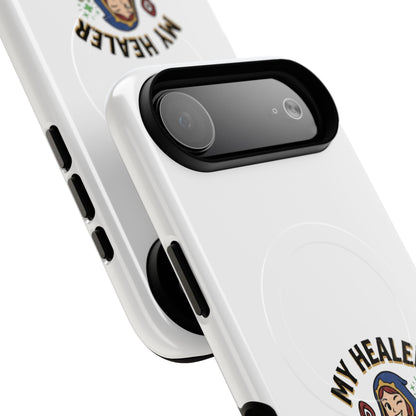 Phone Case — “My Healer Is My Wife” Cute RPG Healer Design, Tough Magnetic Protective Case