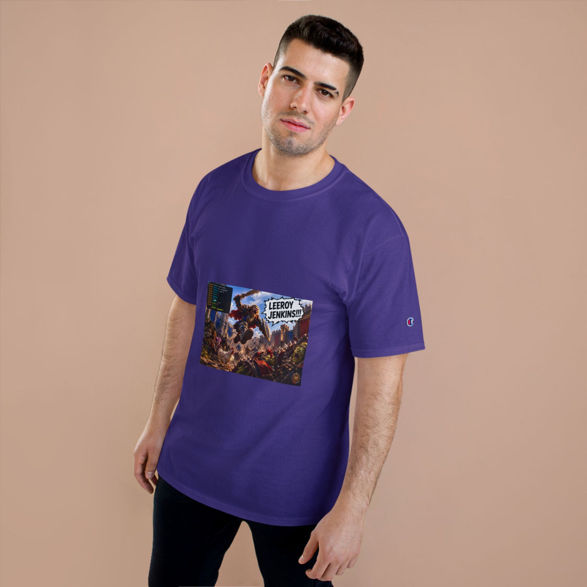 Leroy Jenkins Battle Meme T-Shirt