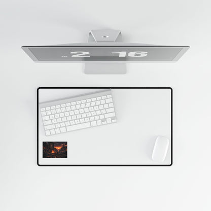 Lava City Gaming Desk Mat — Large RGB Mousepad for PC & Office