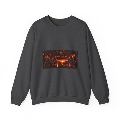 Crewneck Sweatshirt — Dark Fantasy 'Enjoy The Flames' Graphic