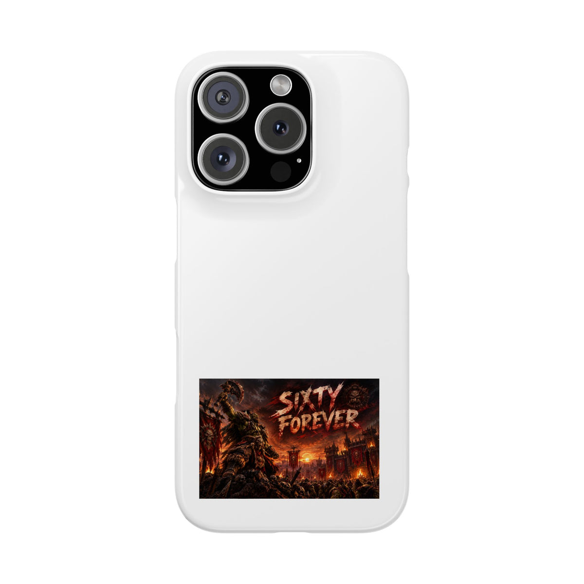 Slim Phone Case — "Sixty Forever" Apocalyptic Artwork