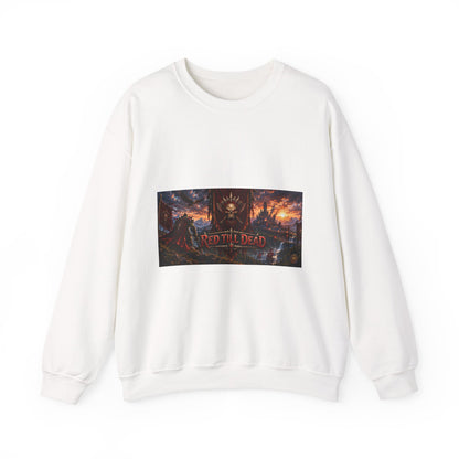 Crewneck Sweatshirt — Red Dead Scenic Game Logo Graphic