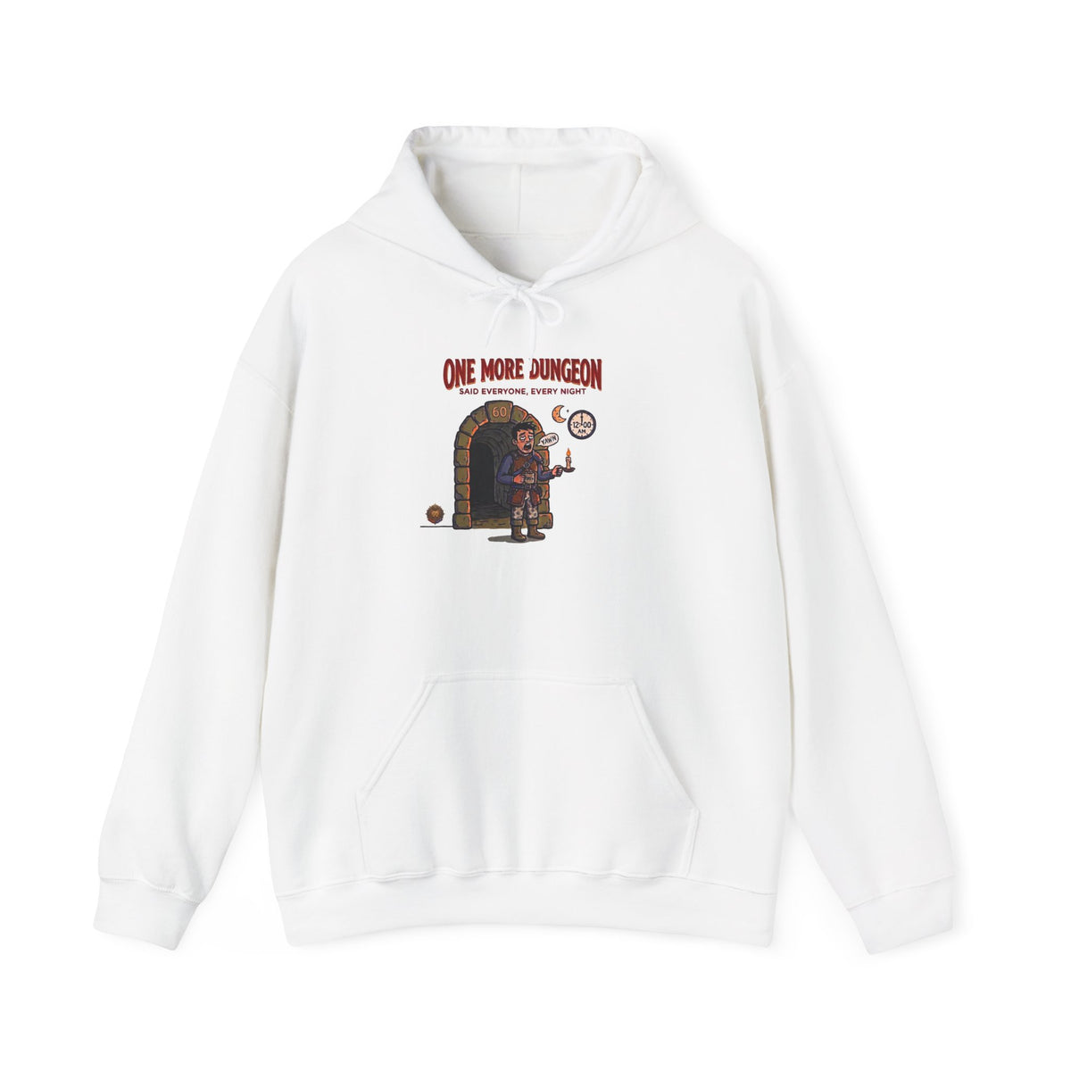 Hoodie – 'Said Everyone, Every Night' Retro Dungeon Gamer Graphic Hoodie