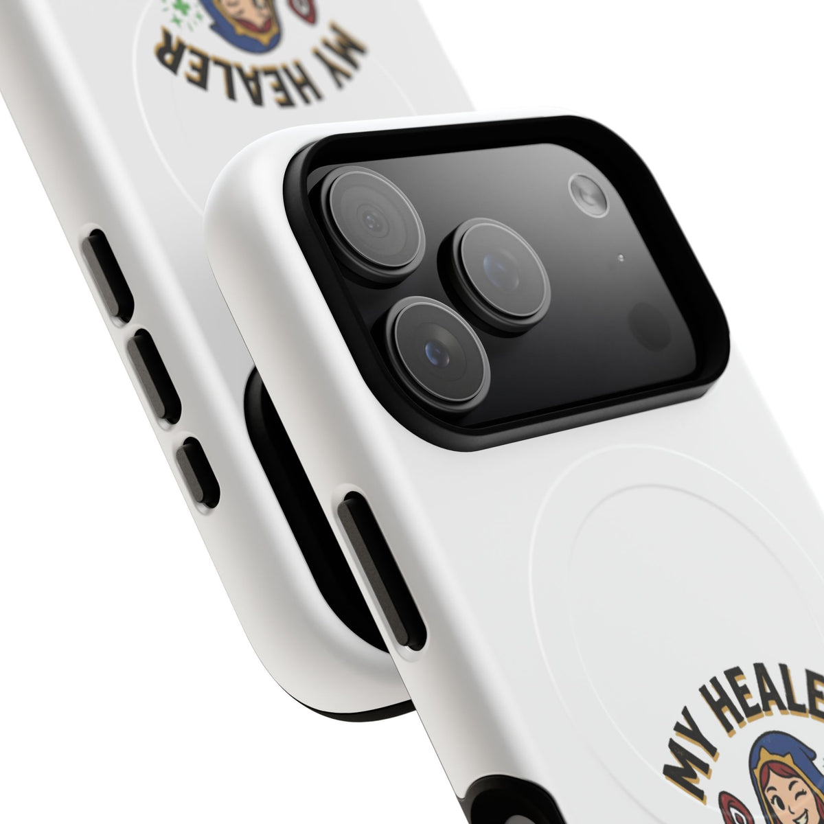 Phone Case — “My Healer Is My Wife” Cute RPG Healer Design, Tough Magnetic Protective Case