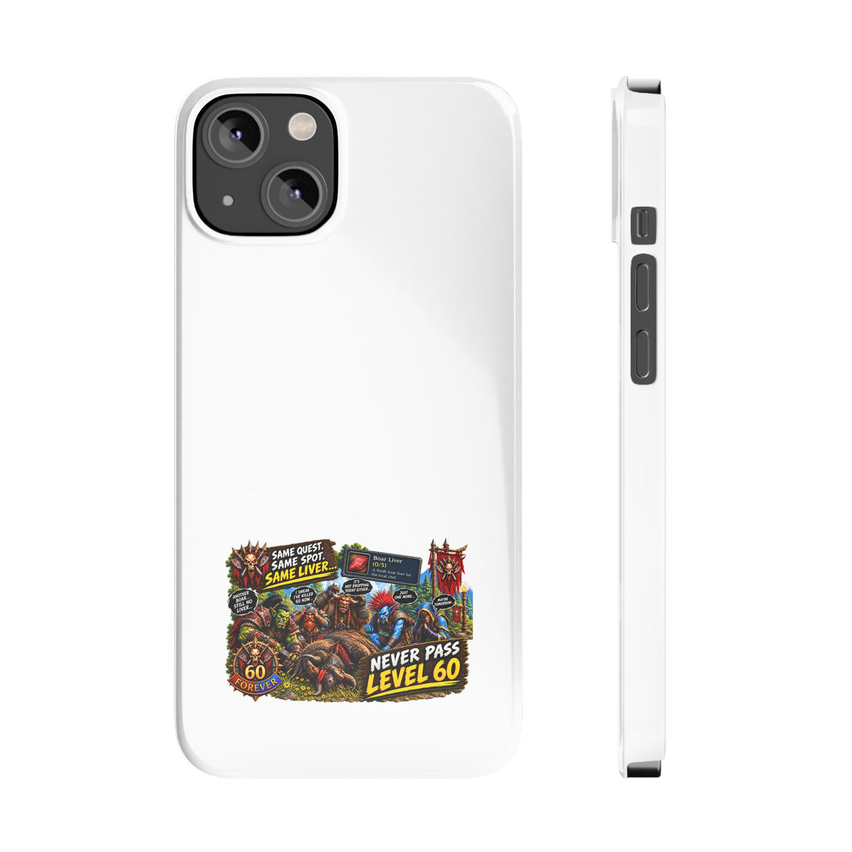 Level 60 Gamer Collage Slim Phone Case