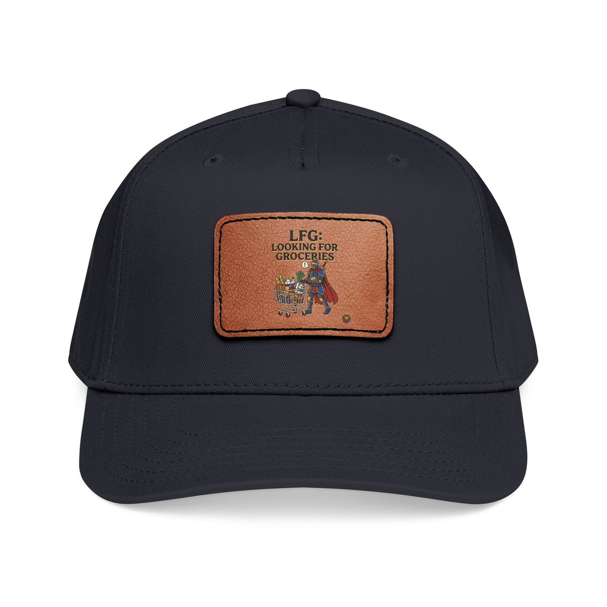 Leather Patch Baseball Cap — 'Need More Greens' Garden Hat
