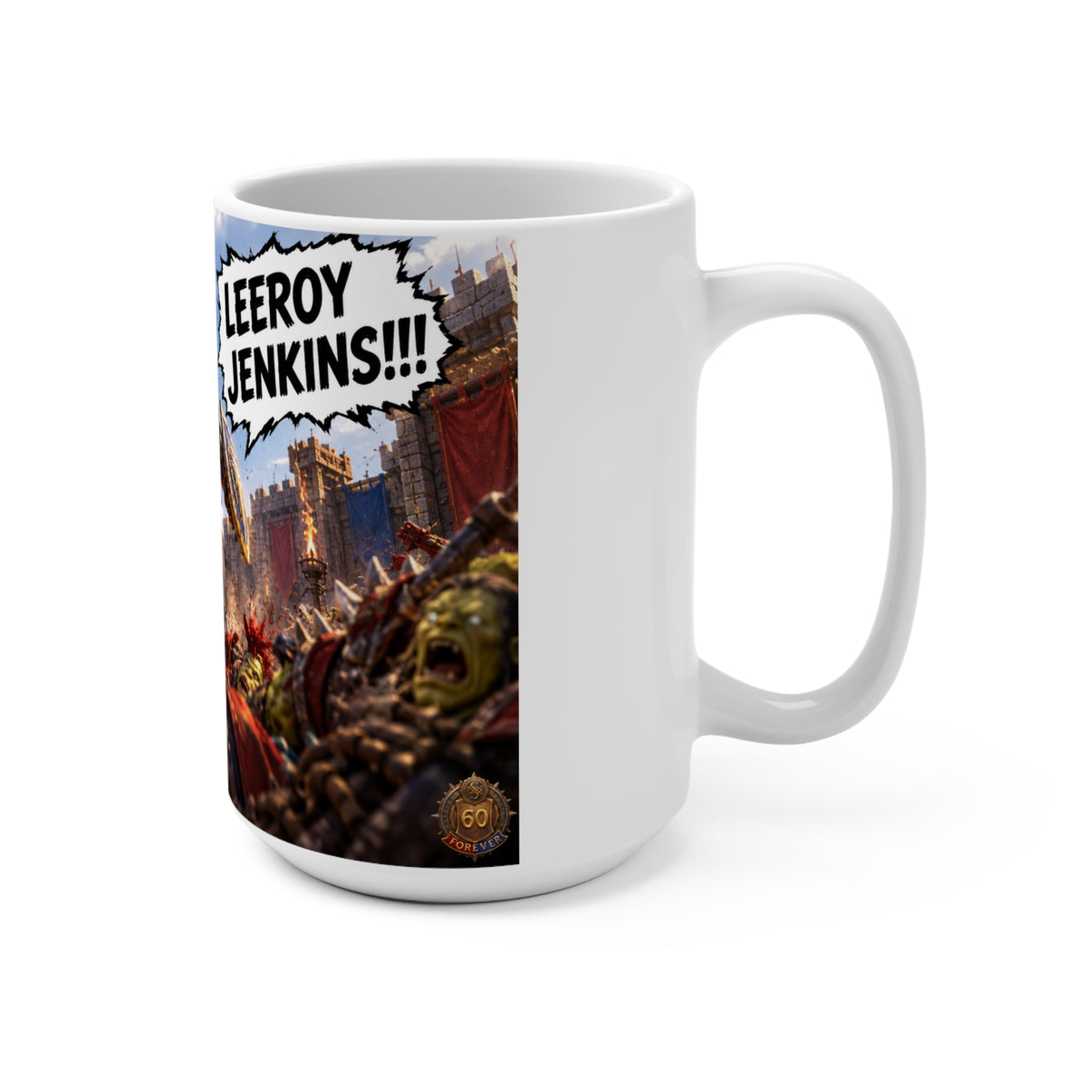 Mug — 'Leeroy Jenkins!' Fantasy Battle 15oz Coffee Mug