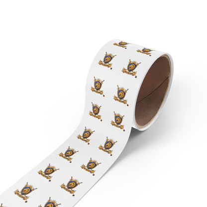 Round Sticker Roll — 'For The King' Lion Crest Label