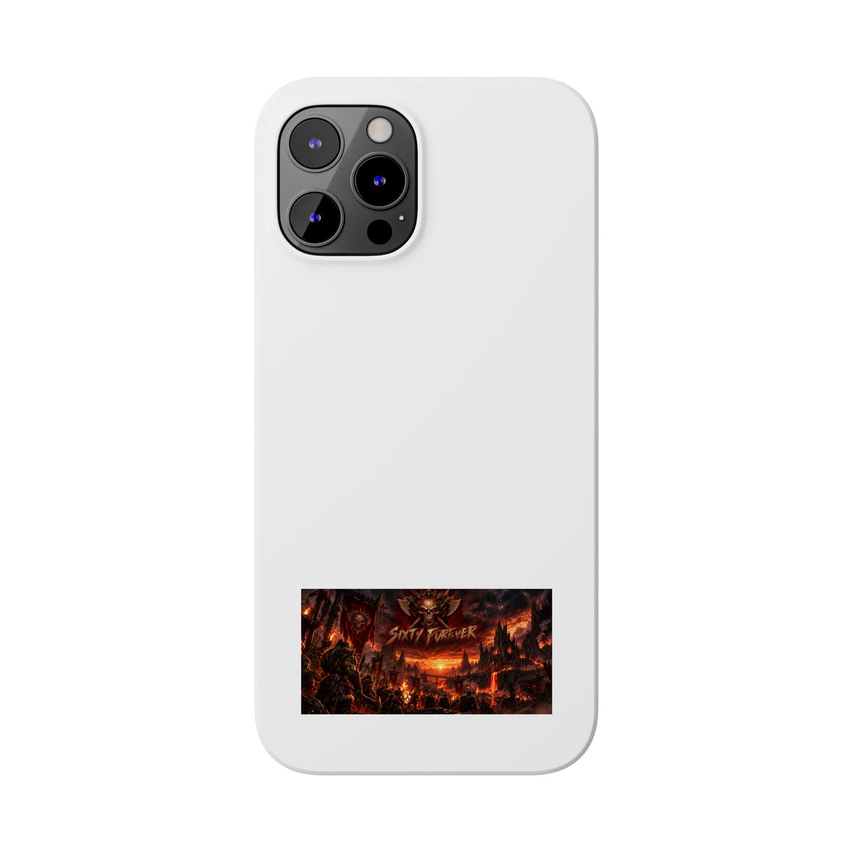 Slim Phone Case — Dark Fantasy Cityscape "Soft Panic" Design