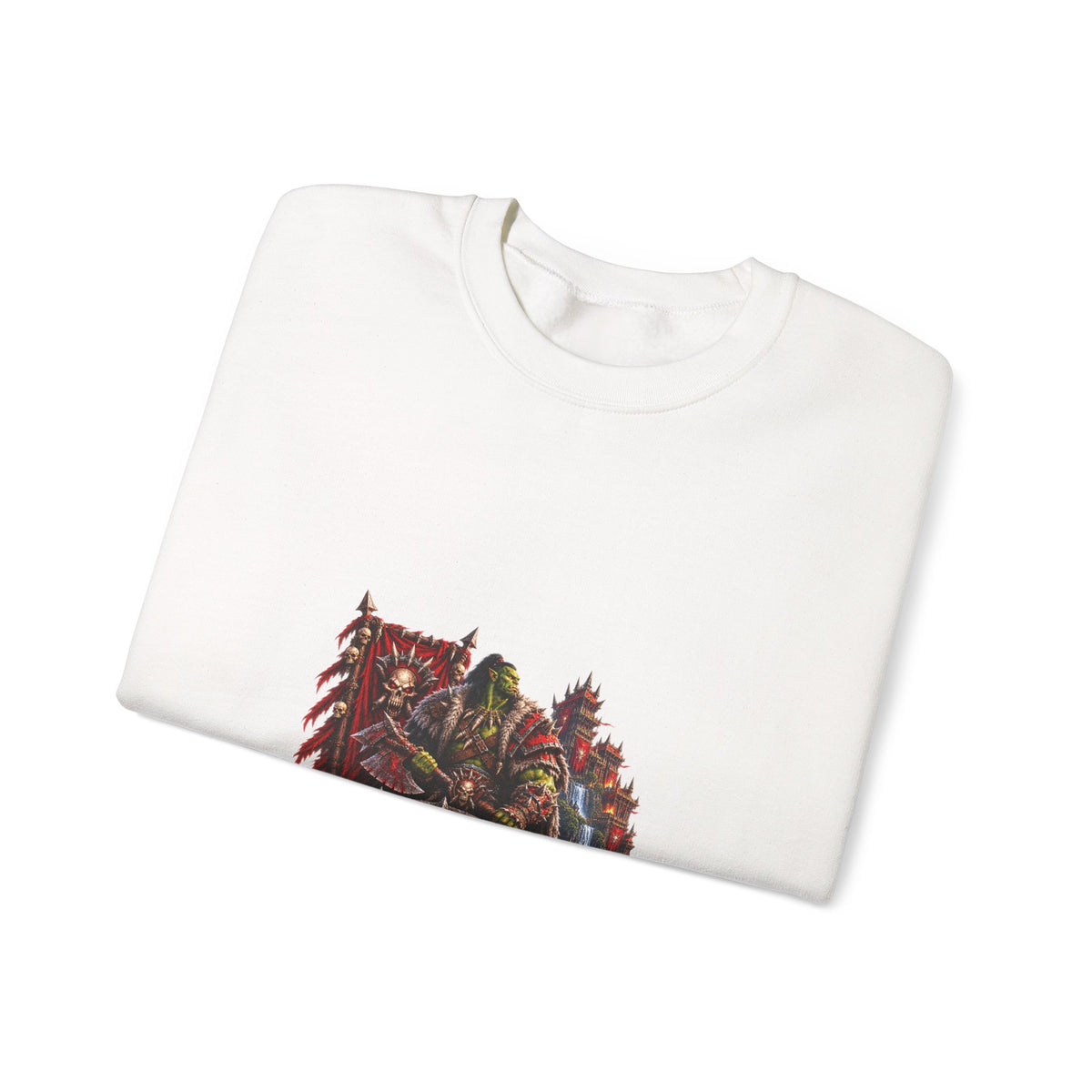 Red Till Dead Graphic Sweatshirt — Gothic Skeleton Horror Crewneck