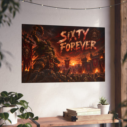 Sixty Forever War-Art Poster — Dark Fantasy Fine Art Print