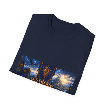 For The King Banner T-Shirt — Fantasy Banner Gaming Tee