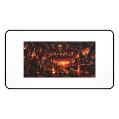 Dark Fantasy Desk Mat — 'Smit & Forever' Gothic Castle Gaming Mousepad