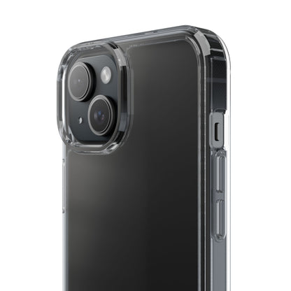 Clear Phone Case — "Need Before Greed" Treasure Chest Design