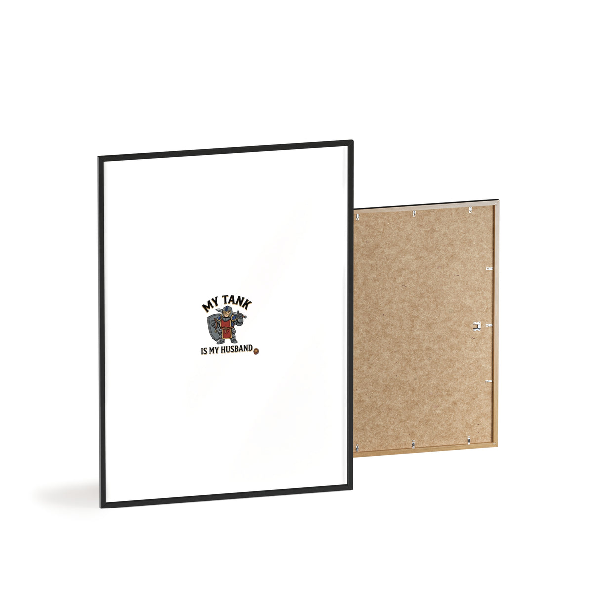 Framed Poster “My Tank Is My Husband” - Military Tank Lover Wall Art
