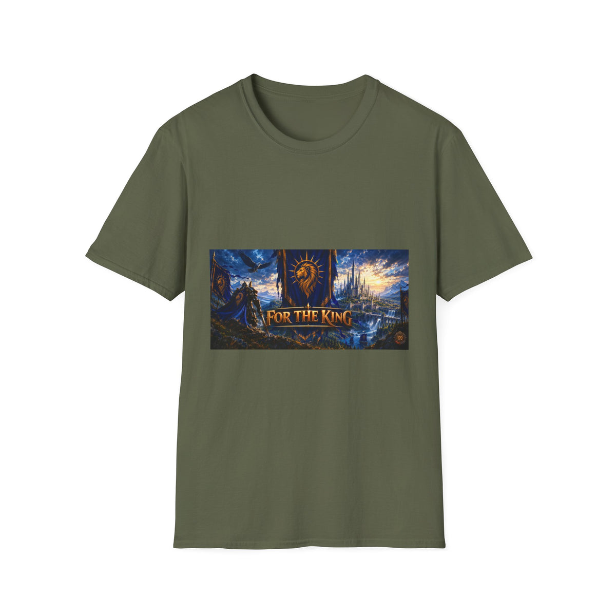 For The King Banner T-Shirt — Fantasy Banner Gaming Tee