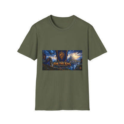For The King Banner T-Shirt — Fantasy Banner Gaming Tee