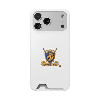 Lion Crest Phone Card Case — 'For The King' Slim Wallet Phone Case