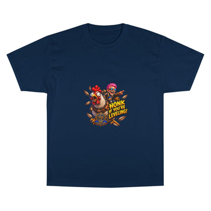 Gamer Chicken "Honk If You’re Leveling" T‑Shirt