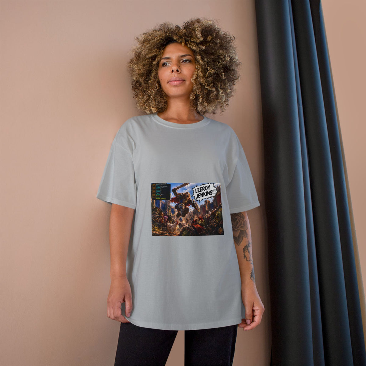 Leroy Jenkins Battle Meme T-Shirt