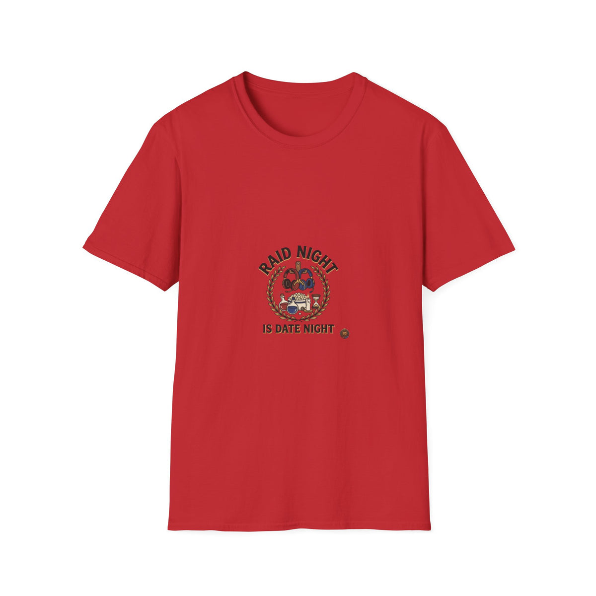 Raid Night Is Date Night T-Shirt — Military Skull Crest Graphic Tee