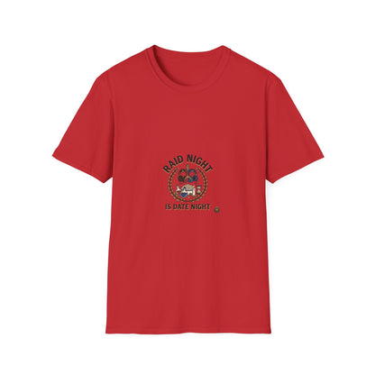Raid Night Is Date Night T-Shirt — Military Skull Crest Graphic Tee