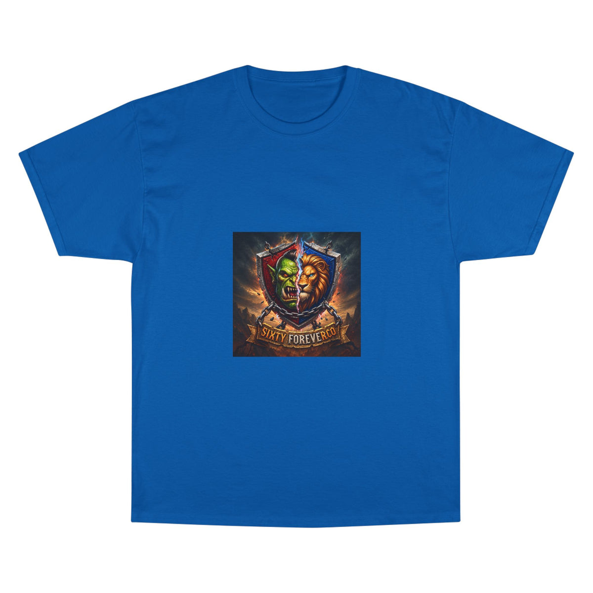 Champion T-Shirt - "Victory Forever" Fantasy Shield Gamer Tee