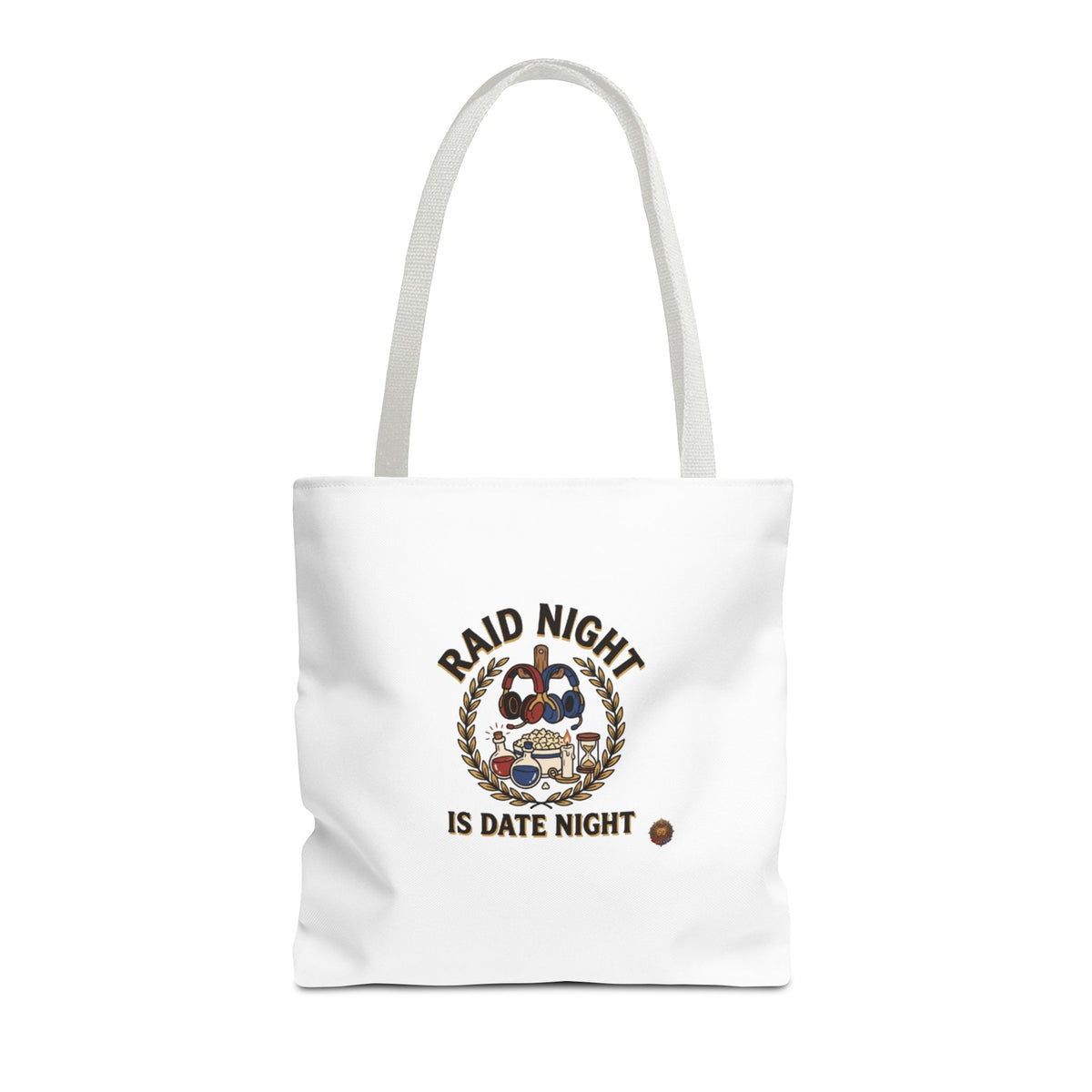 Raid Night Is Date Night Tote Bag — Military Police Themed Canvas Tote