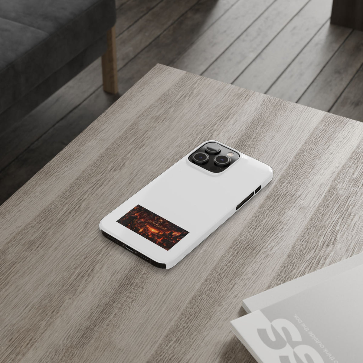 Slim Phone Case — Dark Fantasy Cityscape "Soft Panic" Design