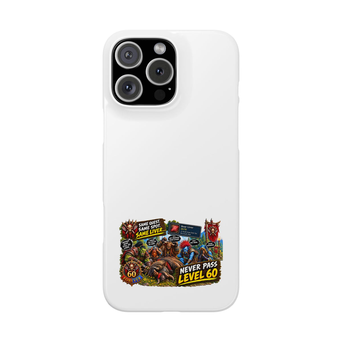 Level 60 Gamer Collage Slim Phone Case