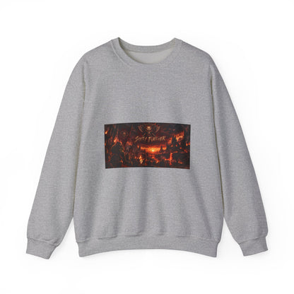 Crewneck Sweatshirt — Dark Fantasy 'Enjoy The Flames' Graphic