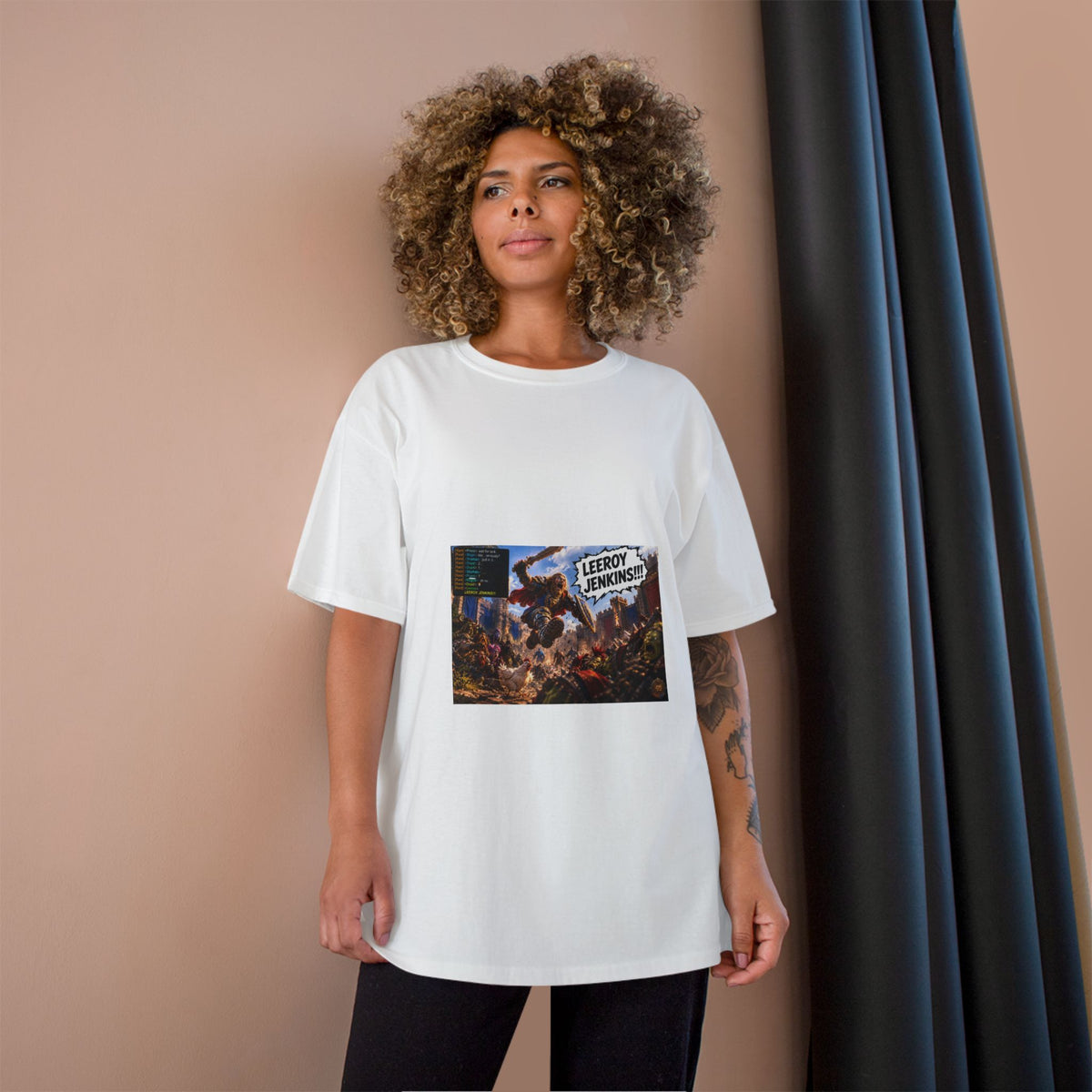 Leroy Jenkins Battle Meme T-Shirt
