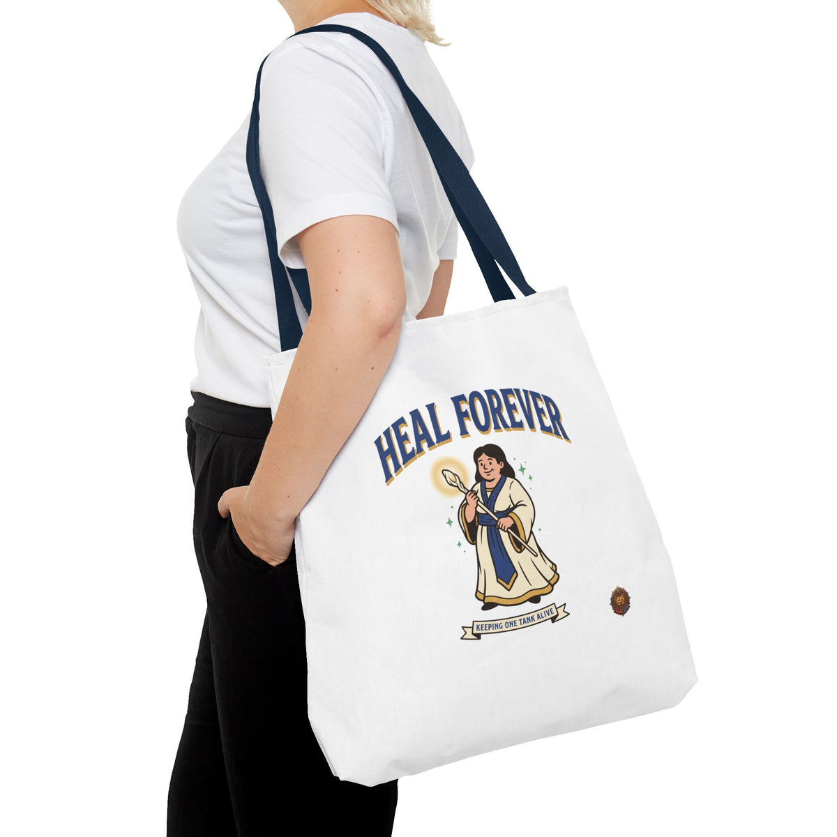 Heal Forever Tote Bag — Cute Cleric RPG Healing Illustration Tote