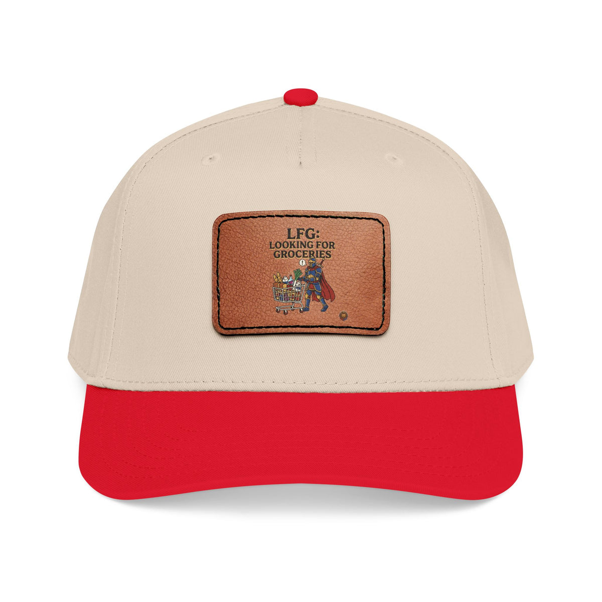 Leather Patch Baseball Cap — 'Need More Greens' Garden Hat