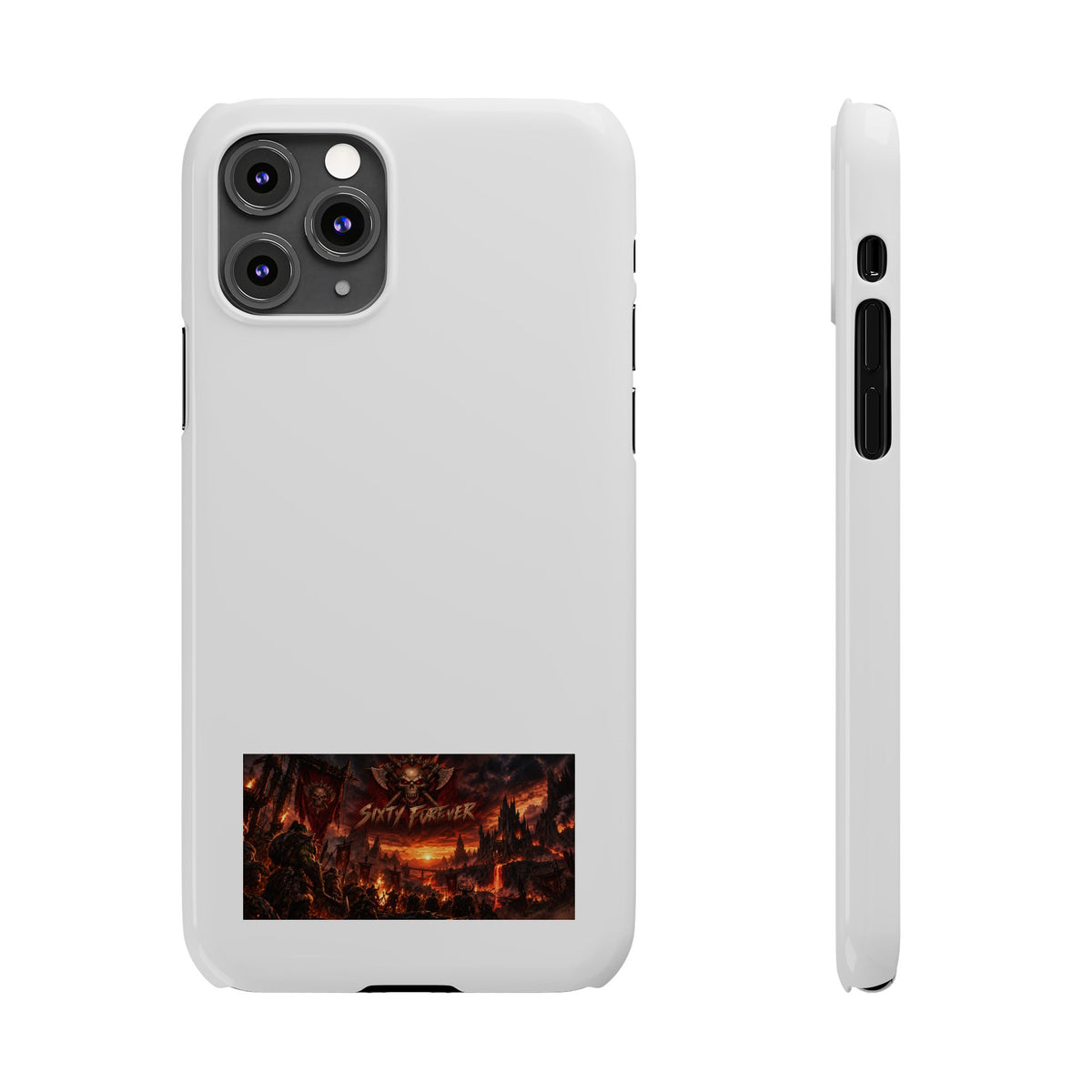 Slim Phone Case — Dark Fantasy Cityscape "Soft Panic" Design