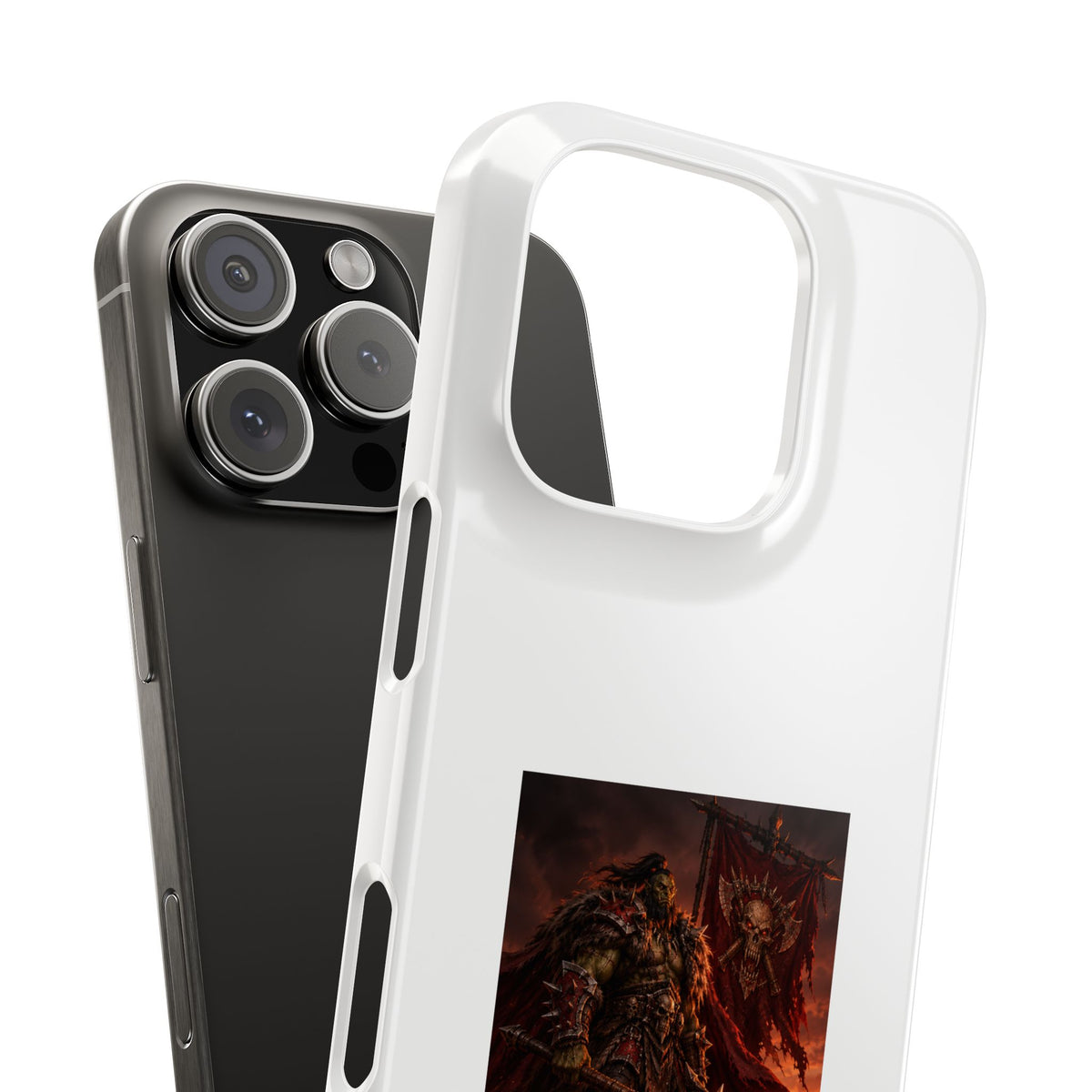Slim Phone Case — Dark Viking Warrior 'Sixty Forever' Graphic
