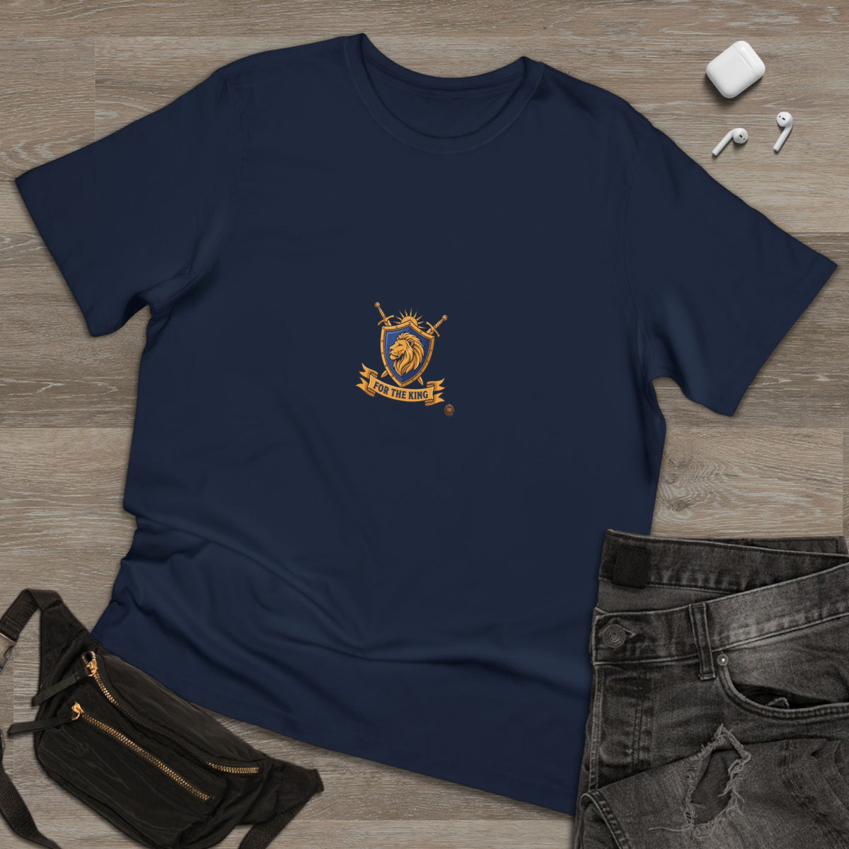 Lion Crest T-Shirt — Medieval Heraldry Emblem Tee