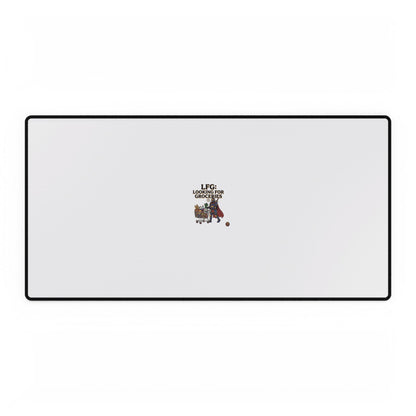 Gaming Desk Mat — 'Rest Before Check' Cute Coffee Cat Extended Mouse Pad