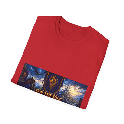 For The King Banner T-Shirt — Fantasy Banner Gaming Tee