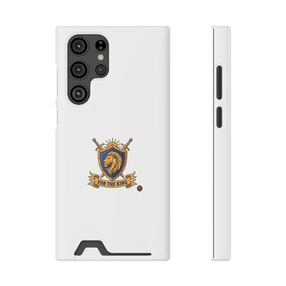 Lion Crest Phone Card Case — 'For The King' Slim Wallet Phone Case