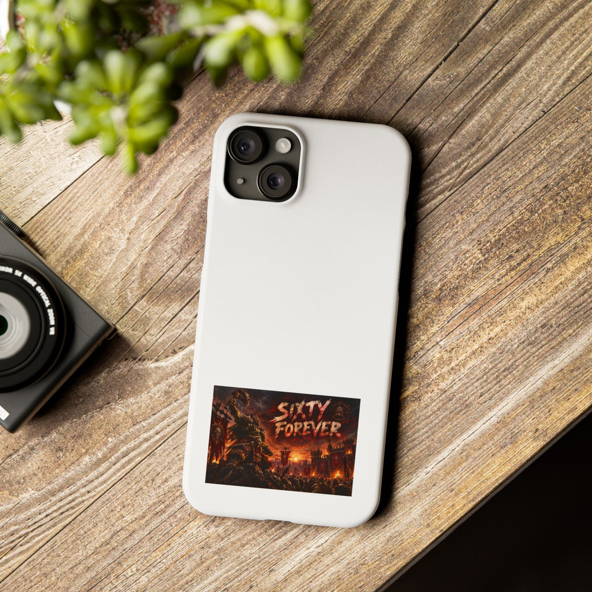 Slim Phone Case — "Sixty Forever" Apocalyptic Artwork