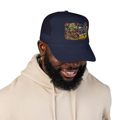 Red 'Til Dead Trucker Hat — Horror Zombie Foam Mesh Cap