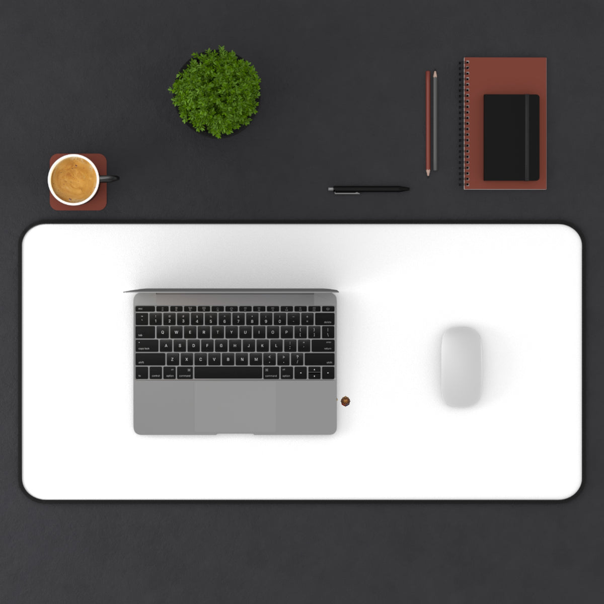 Desk Mat — "I Pull, She Heals" Cute Couple Massage Therapy Desk Pad