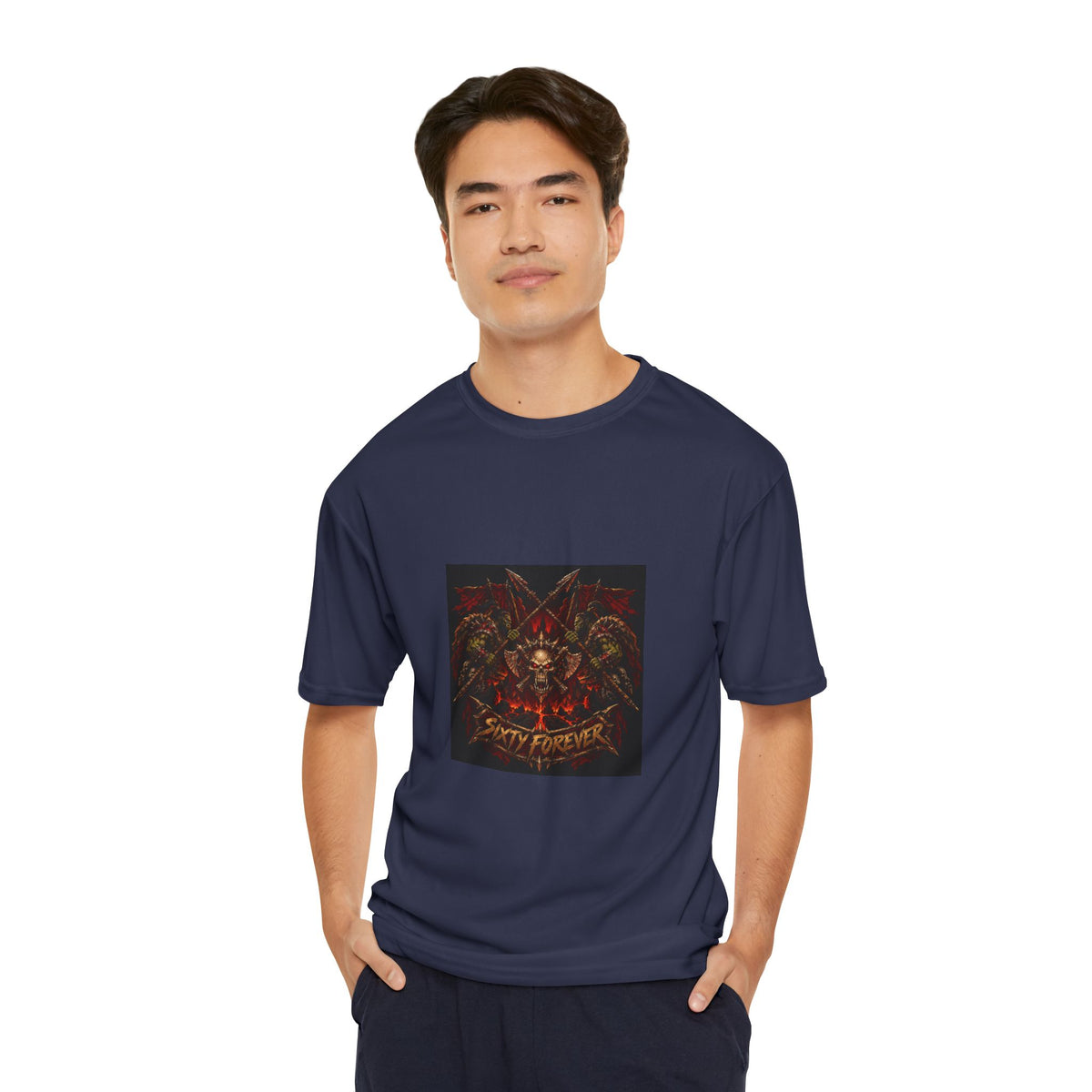 Skull & Roses Performance T-Shirt — 'Stay Fierce' Graphic